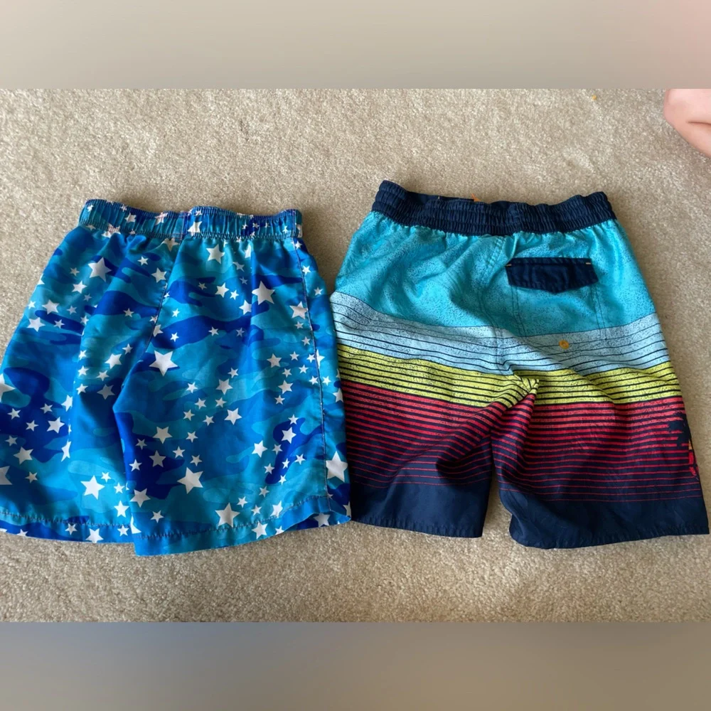 Bundle of 2 boys size M swim‎ shorts.
